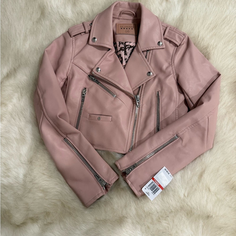 Blank NYC Blush Leather Jacket